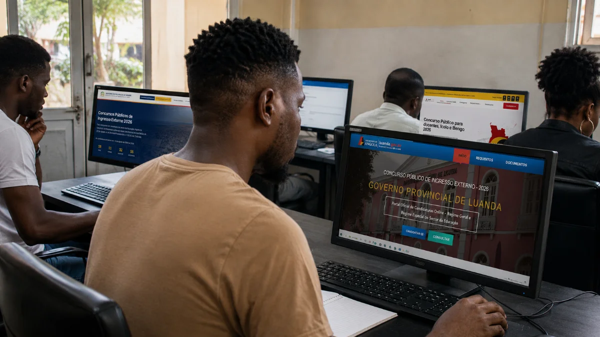 Portais de candidatura online: concurso público da Educação 2026